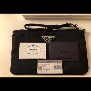 Prada nylon wristlet (Authentic)